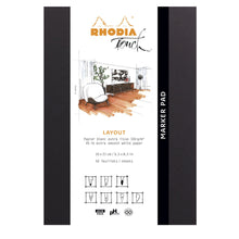 Încarcă imaginea în vizualizatorul Galerie, Rhodiarama caiet notite negru A5+ 50 file hartie alba velina 100g/mp Paperie.ro 
