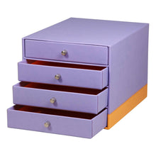 Încarcă imaginea în vizualizatorul Galerie, Cutie organizare liliac Rhodia cu 4 sertare 24.8x32.7x22.8cm Cutie organizare Rhodia 
