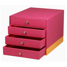 Încarcă imaginea în vizualizatorul Galerie, Cutie organizare raspberry Rhodia cu 4 sertare 24.8x32.7x22.8cm Cutie organizare Rhodia 
