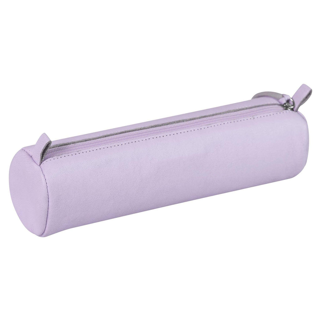 Penar rotund din piele lilac Clairefontaine 5,5 x 22 cm Penar Clairefontaine 