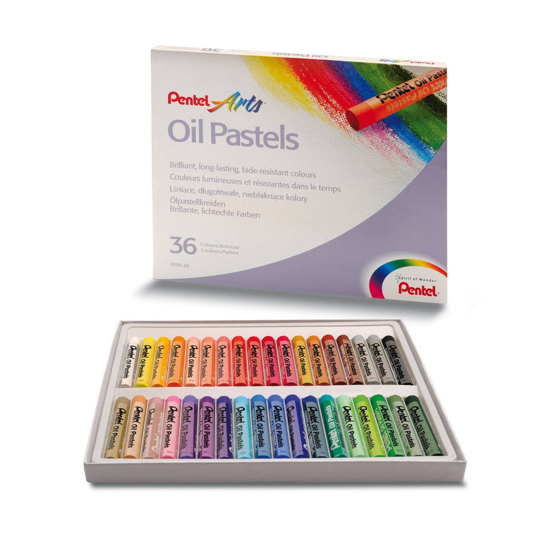 Creioane cerate Pentel Oil Pastels set 36 buc Paperie.ro 