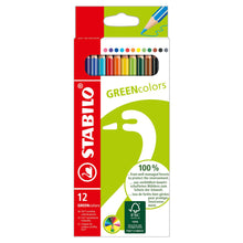 Încarcă imaginea în vizualizatorul Galerie, Creioane colorate Stabilo Greencolors, 12 culori / set Creioane colorate Stabilo 
