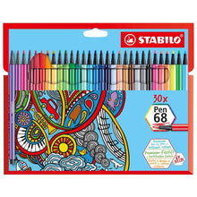 Încarcă imaginea în vizualizatorul Galerie, Carioca Stabilo Pen 68, 30 culori / set Carioca Stabilo 
