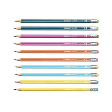 Încarcă imaginea în vizualizatorul Galerie, Set 3 creioane grafit cu radiera tip HB 160, galben, portocaliu, petrol Creioane grafit Stabilo 
